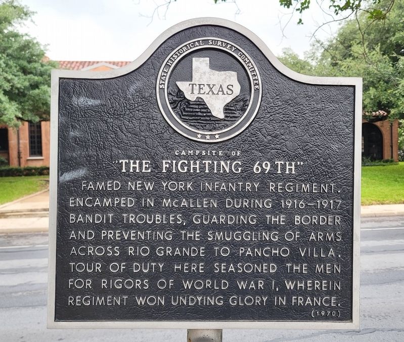 Campsite of "The Fighting 69th" Marker. Click for full size. Campsite of "The Fighting 69th" Marker image. Click for full size.