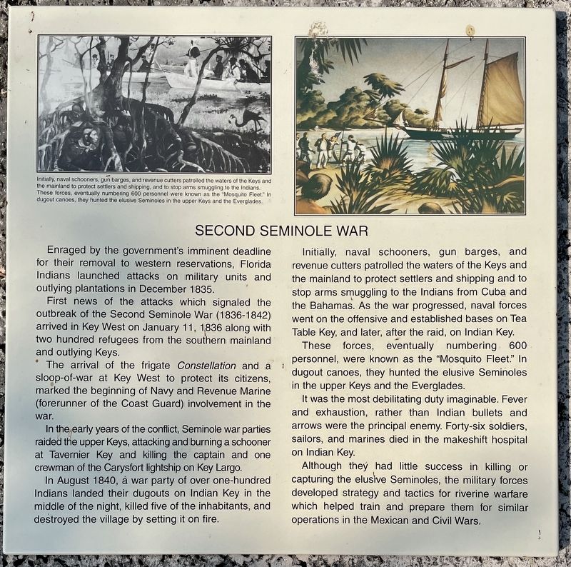 Second Seminole War Marker image. Click for full size.