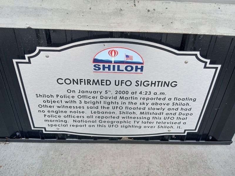 Confirmed UFO Sighting Marker image. Click for full size.