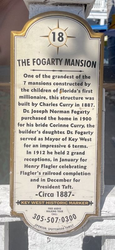 The Fogarty Mansion Marker image. Click for full size.