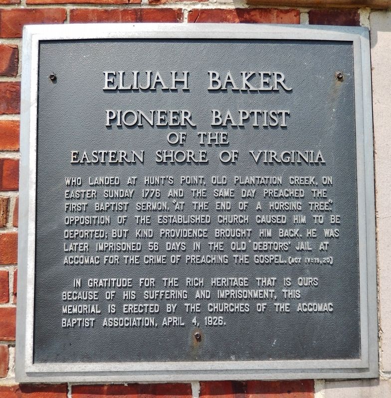 Elijah Baker Marker image. Click for full size.