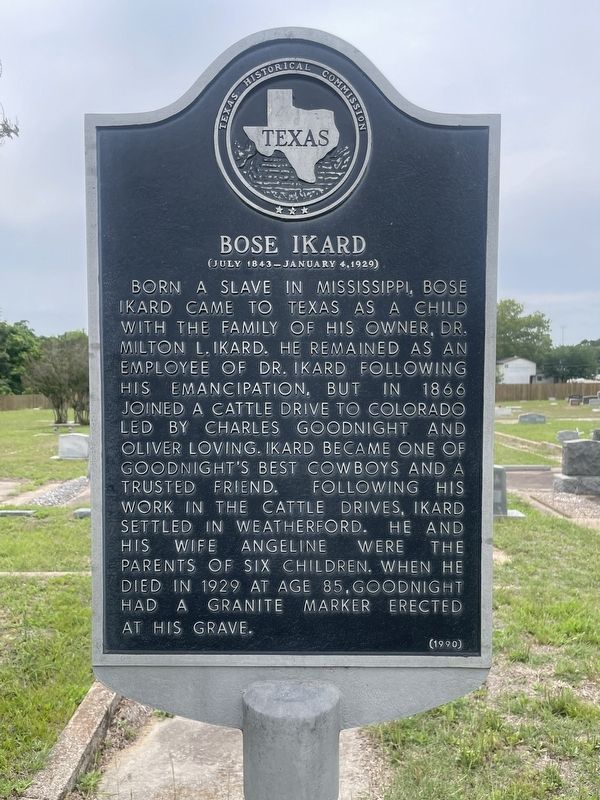 Bose Ikard Marker. Click for full size. Bose Ikard Marker image. Click for full size.