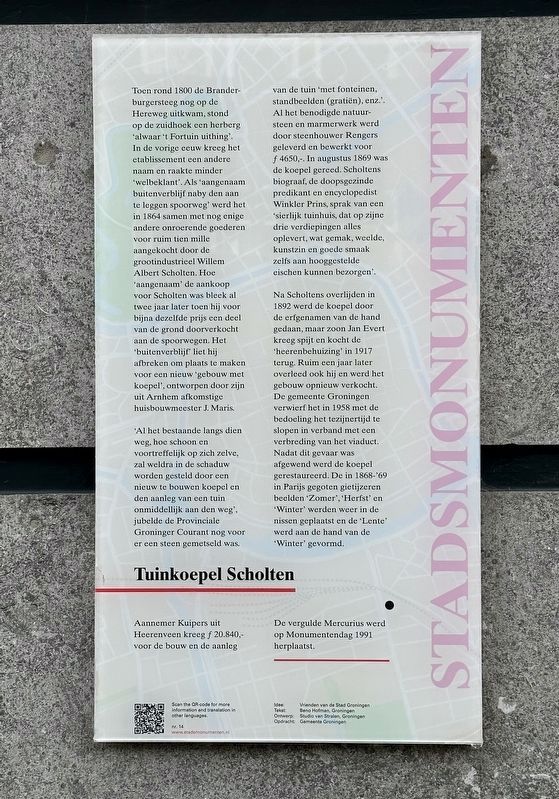 Tuinkoepel Scholten Marker. Click for full size. Tuinkoepel Scholten Marker image. Click for full size.