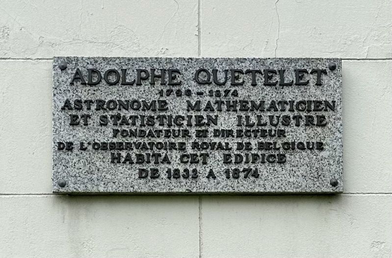 Adolphe Quetelet Marker image. Click for full size.