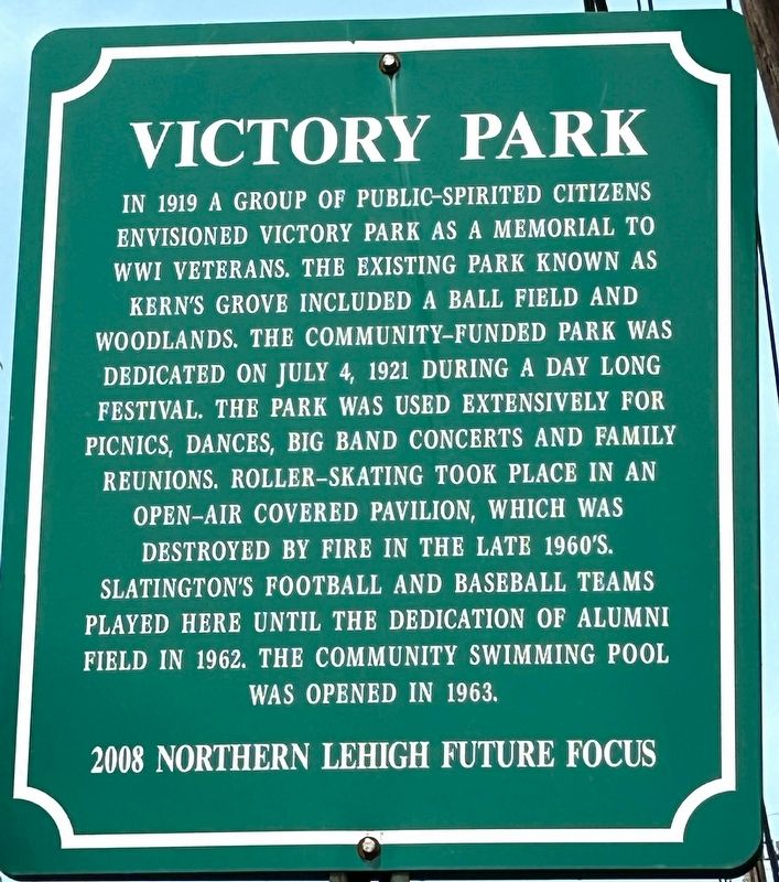 Victory Park Marker image. Click for full size.