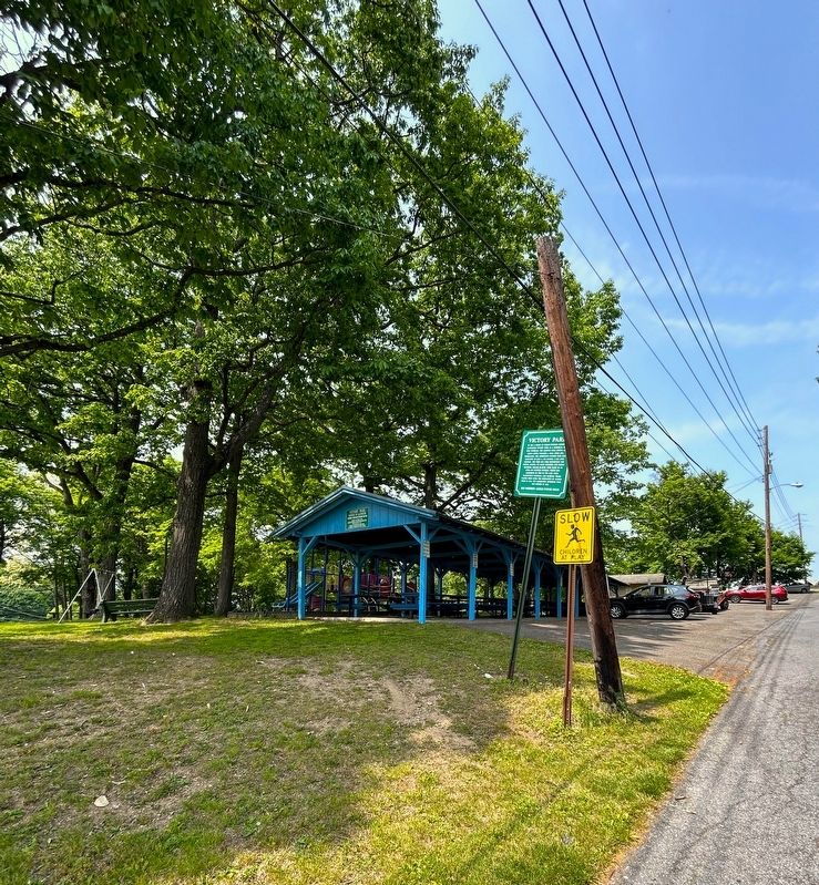 The marker as seen from the road image. Click for full size.
