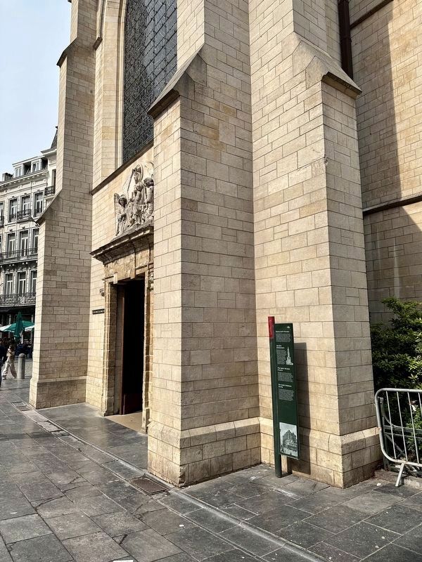 The Saint-Nicholas Church Marker - wide view image. Click for full size.