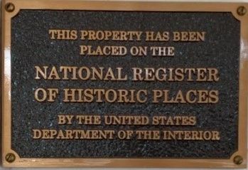 National Register of Historic Places plaque for the building. Click for full size. National Register of Historic Places plaque for the building image. Click for full size.