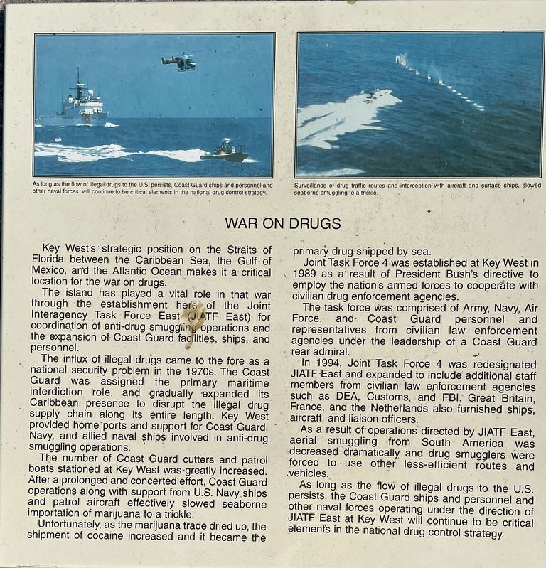 War on Drugs Marker. Click for full size. War on Drugs Marker image. Click for full size.