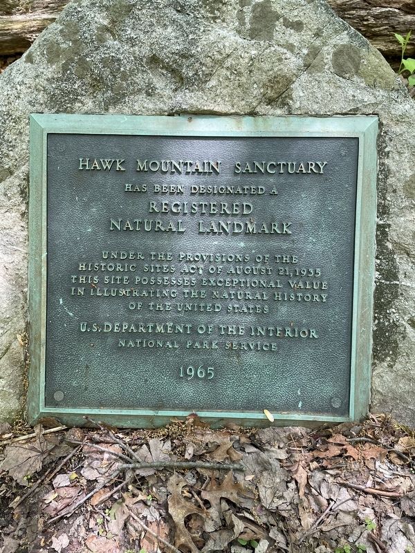 Hawk Mountain Sanctuary Marker image. Click for full size.