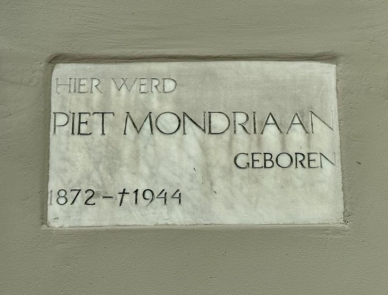 Piet Mondriaan Marker. Click for full size. Piet Mondriaan Marker image. Click for full size.