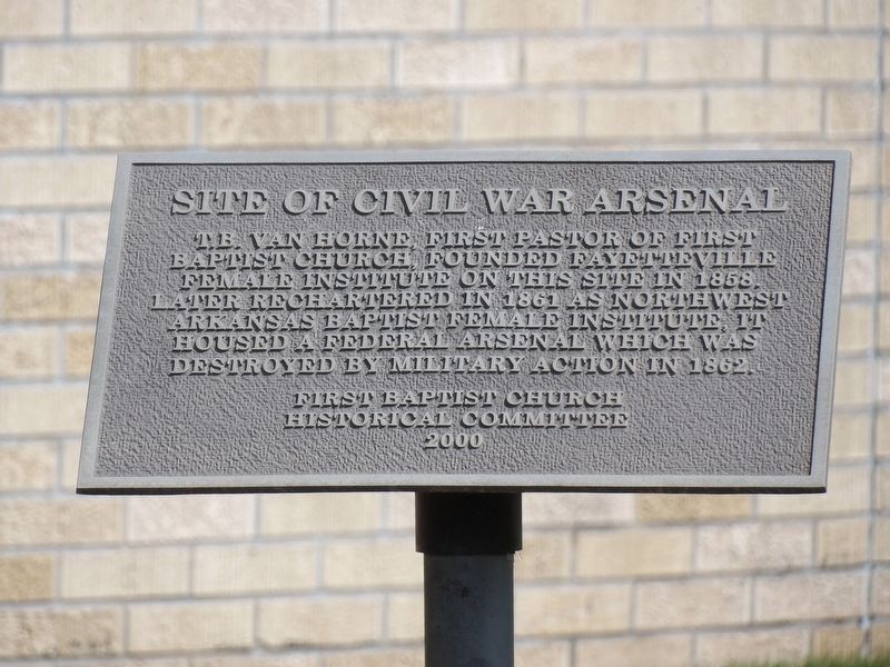Site of Civil War Arsenal Marker image. Click for full size.