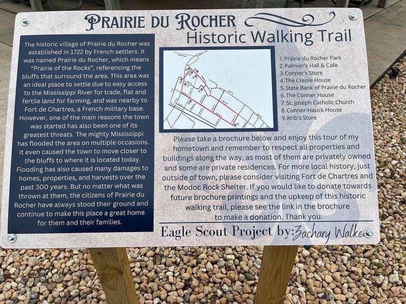 Prairie Du Rocher Marker image. Click for full size.