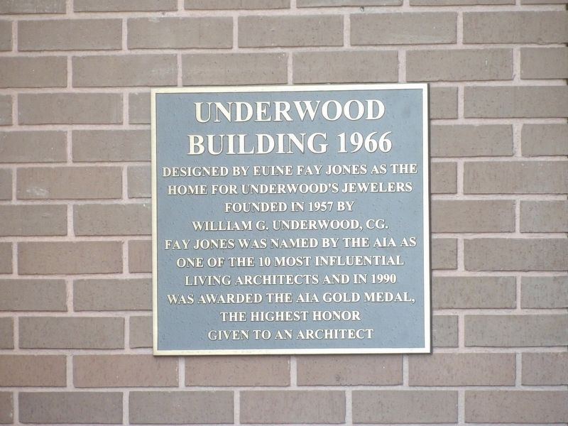 Underwood Building 1966 Marker image. Click for full size.