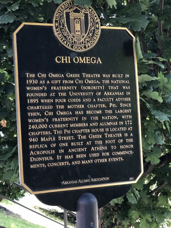 Chi Omega Marker image. Click for full size.