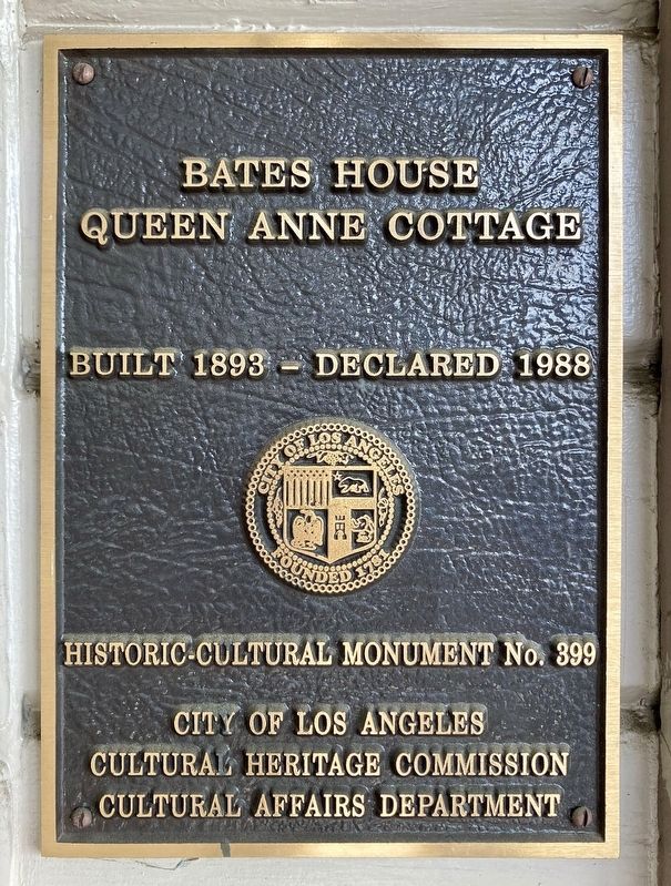 Bates House Marker image. Click for full size.