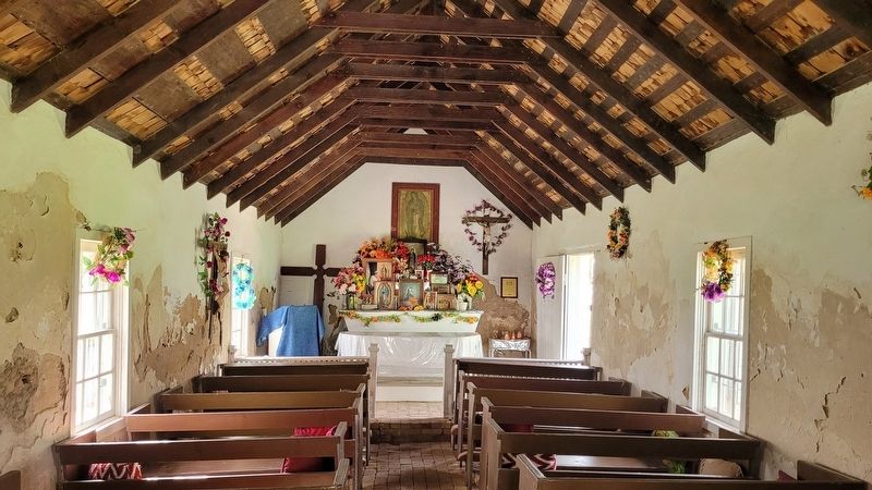 Inside view of the La Lomita Chapel. Click for full size. Inside view of the La Lomita Chapel image. Click for full size.