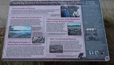 Applying Science to Conservation Action Marker. Click for full size. Applying Science to Conservation Action Marker image. Click for full size.
