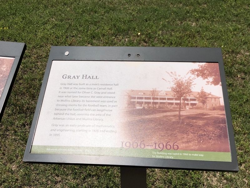 Gray Hall Marker image. Click for full size.