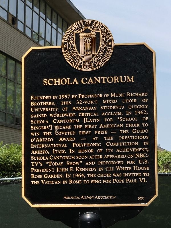 Schola Cantorum Marker image. Click for full size.