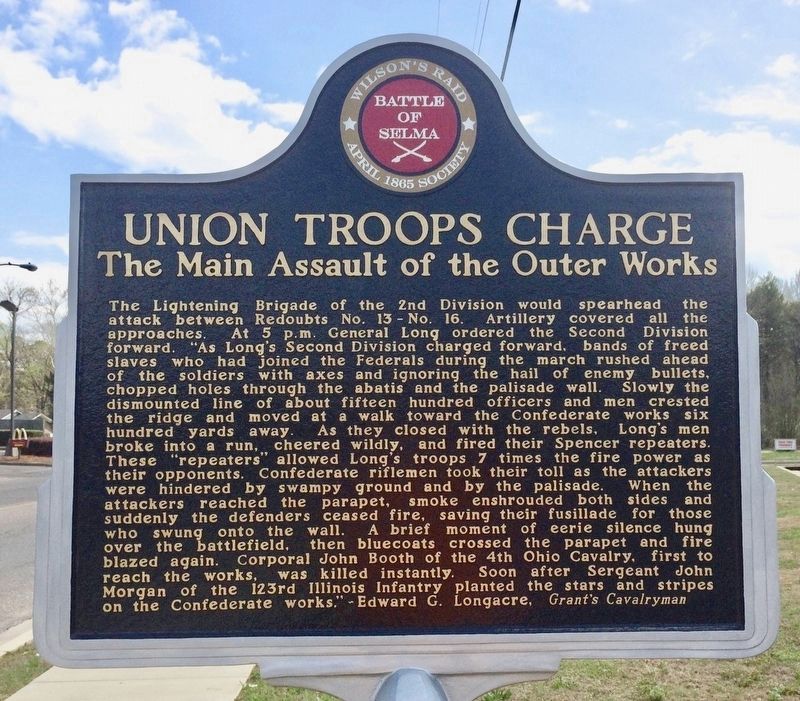 Union Troops Charge Marker image. Click for full size.