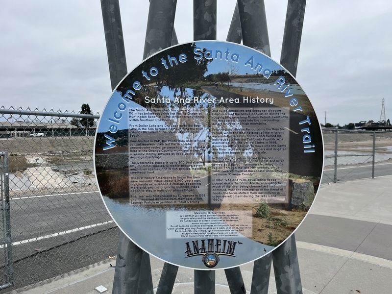 Santa Ana River Area History Marker image. Click for full size.