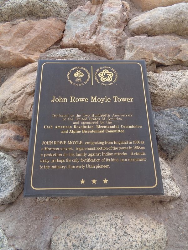 John Rowe Moyle Tower Marker image. Click for full size.