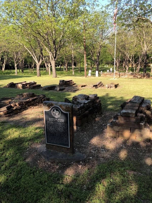 Pioneer Stone Burial Cairns Marker. Click for full size. Pioneer Stone Burial Cairns Marker image. Click for full size.