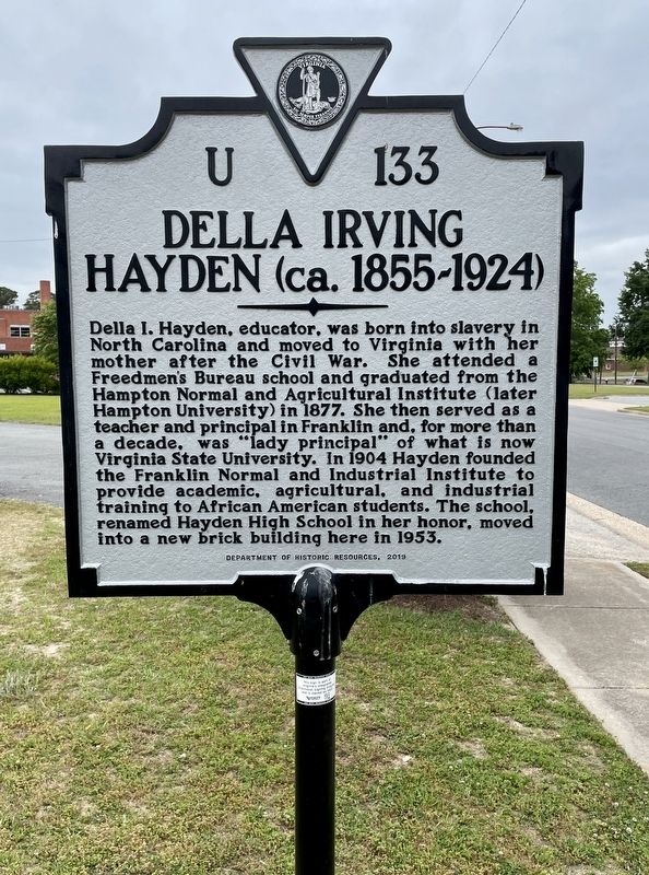 Della Irving Hayden Marker. Click for full size. Della Irving Hayden Marker image. Click for full size.