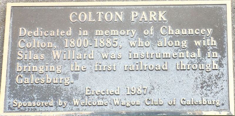 Colton Park Marker. Click for full size. Colton Park Marker image. Click for full size.