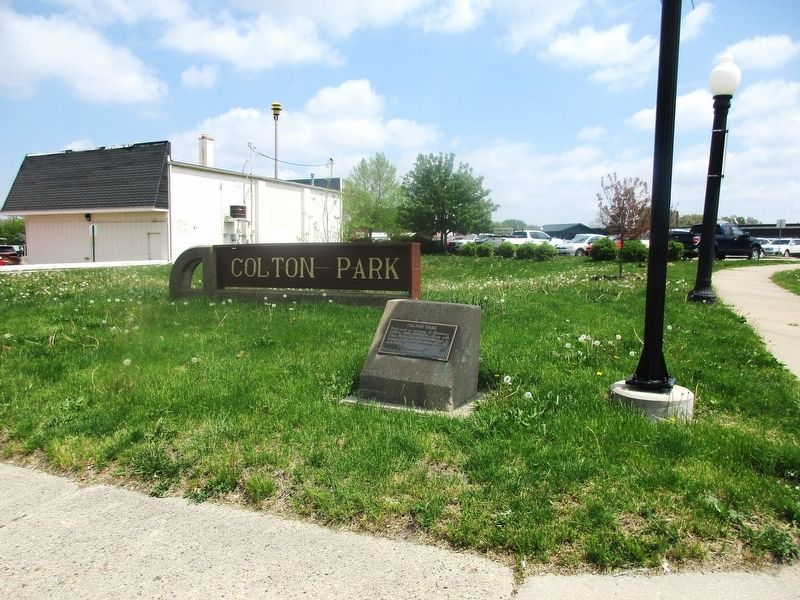 Colton Park Marker. Click for full size. Colton Park Marker image. Click for full size.