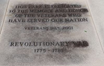Latta Veterans Memorial Park Marker. Click for full size. Latta Veterans Memorial Park Marker image. Click for full size.