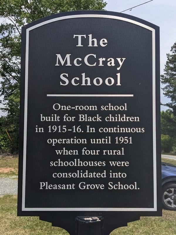 The McCray School Marker image. Click for full size.