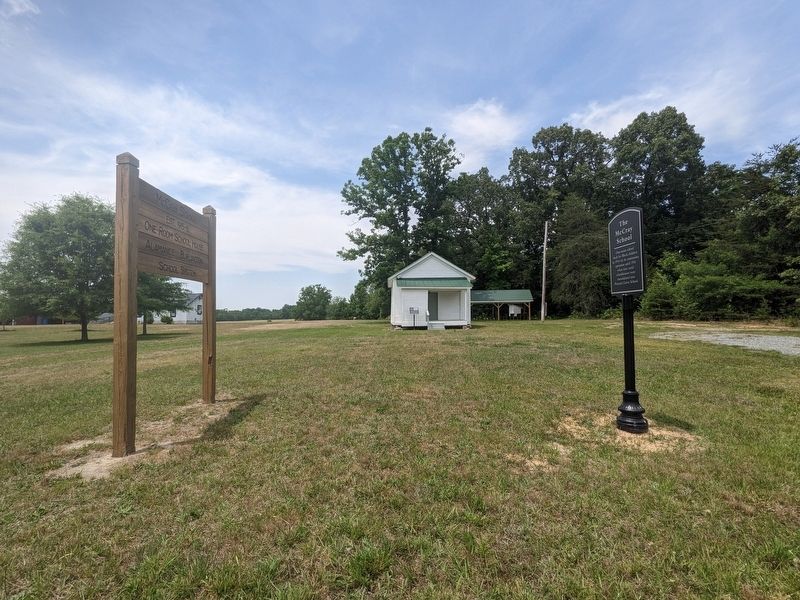 The McCray School Marker. Click for full size. The McCray School Marker image. Click for full size.