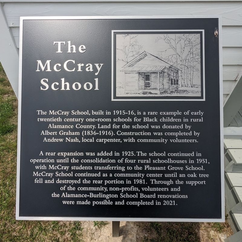 The McCray School Marker image. Click for full size.