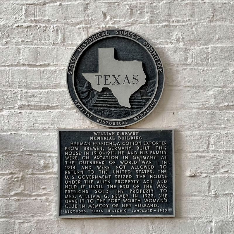 William G. Newby Memorial Building Marker image. Click for full size.