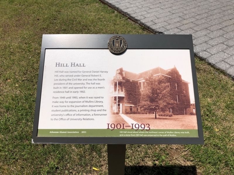 Hill Hall Marker image. Click for full size.