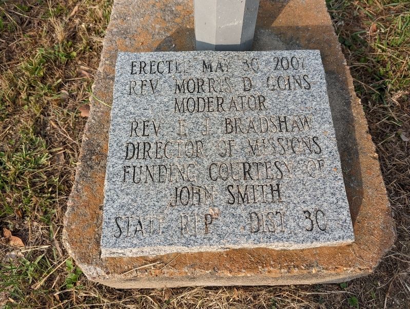 Vernon Baptist Association Marker. Click for full size. Vernon Baptist Association Marker image. Click for full size.