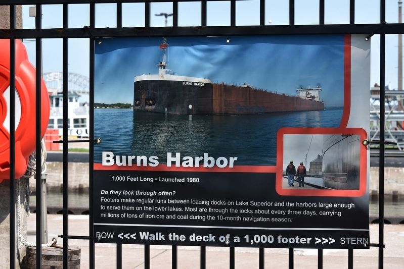 Burns Harbor Marker. Click for full size. Burns Harbor Marker image. Click for full size.