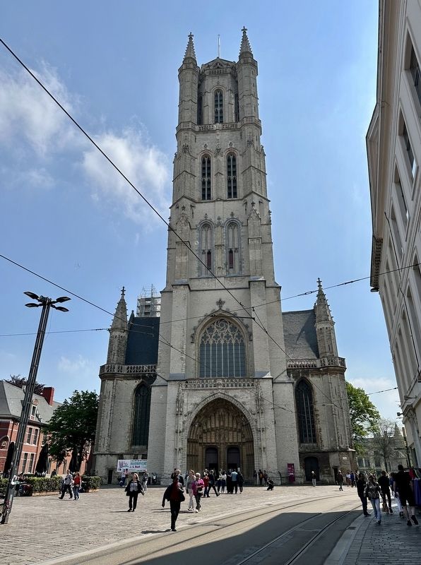 Sint-Baafskathedraal / La cath�drale Saint-Bavon / St Bavo�s Cathedral and Marker image. Click for full size.