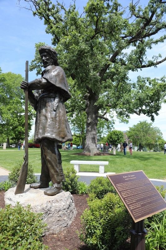 Marker at the base of the statue of James Demint image. Click for full size.