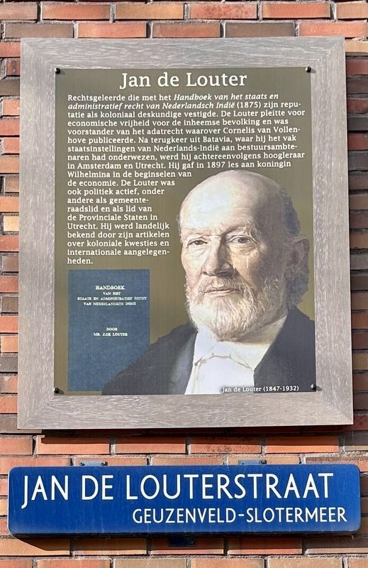Jan de Louter Marker. Click for full size. Jan de Louter Marker image. Click for full size.