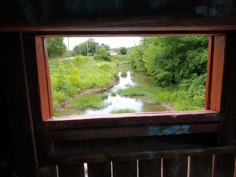 View From Inside Bible Covered Bridge. Click for full size. View From Inside Bible Covered Bridge image. Click for full size.