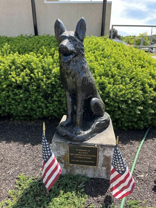 War Dog Memorial Marker. Click for full size. War Dog Memorial Marker image. Click for full size.