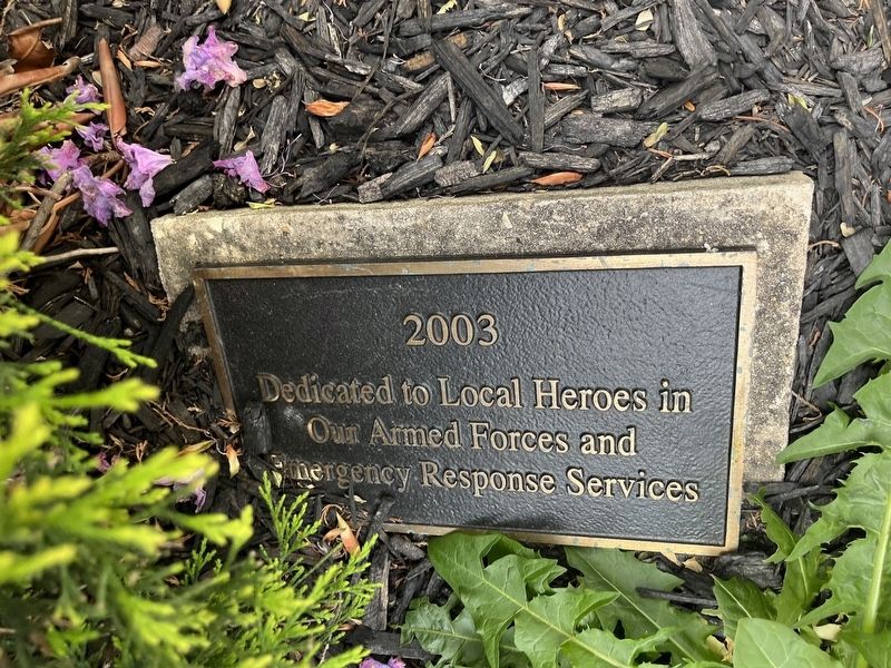 Armed Forces and Emergency Response Services Memorial Marker. Click for full size. Armed Forces and Emergency Response Services Memorial Marker image. Click for full size.