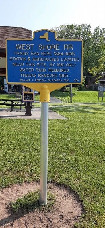 West Shore RR Marker. Click for full size. West Shore RR Marker image. Click for full size.