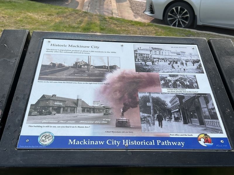 Historic Mackinaw City Marker image. Click for full size.
