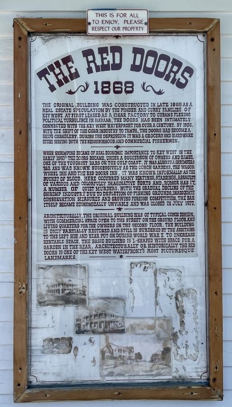 The Red Doors Marker. Click for full size. The Red Doors Marker image. Click for full size.