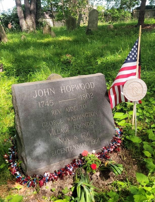 Grave of Revolutionary War Soldier<br>John Hopwood 1745-1802 image. Click for full size.
