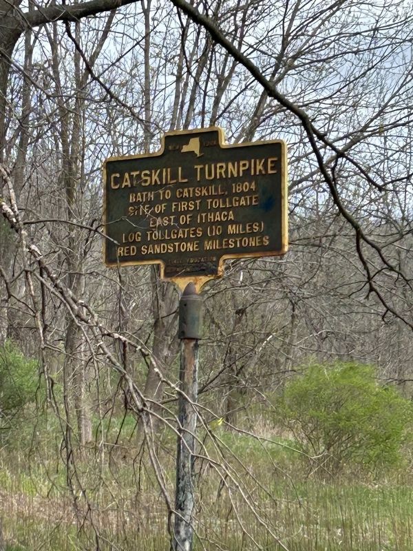 Catskill Turnpike Marker. Click for full size. Catskill Turnpike Marker image. Click for full size.